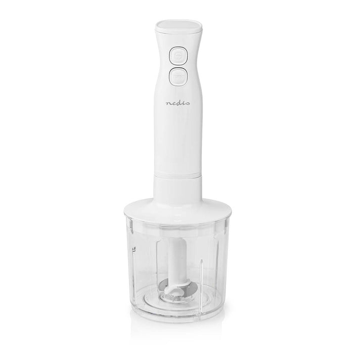 Nedis Hand Blender - 400 W, Speed settings: 2-Speed Setting, Chopper, Chopper - White