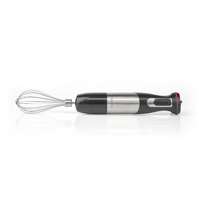 Nedis Hand Blender - 800 W, Speed settings: Variable Speed Control, Chopper, Chopper - Aluminium / Black