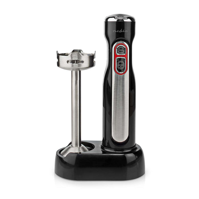 Nedis Hand Blender - 100 W - Speed settings: 1-Speed Setting - Black / Silver, 