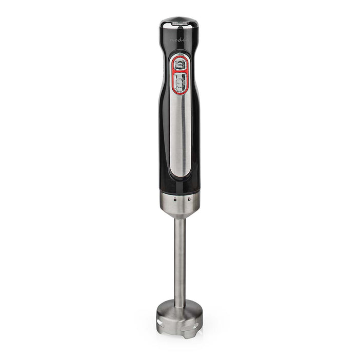 Nedis Hand Blender - 100 W - Speed settings: 1-Speed Setting - Black / Silver, 