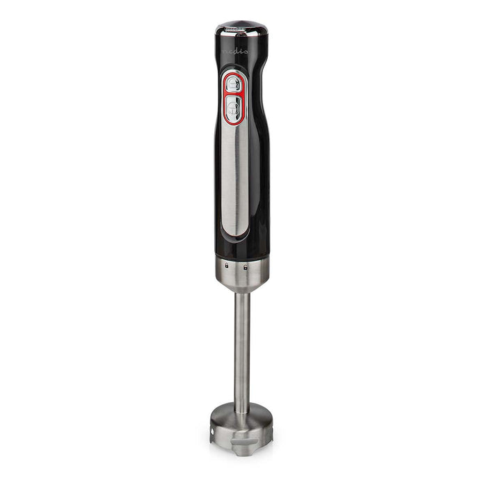 Nedis Hand Blender - 100 W - Speed settings: 1-Speed Setting - Black / Silver, 