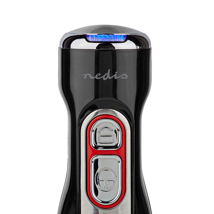 Nedis Hand Blender - 100 W - Speed settings: 1-Speed Setting - Black / Silver, 