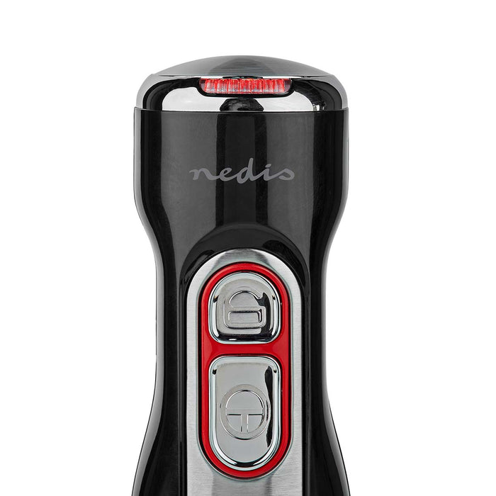 Nedis Hand Blender - 100 W - Speed settings: 1-Speed Setting - Black / Silver, 