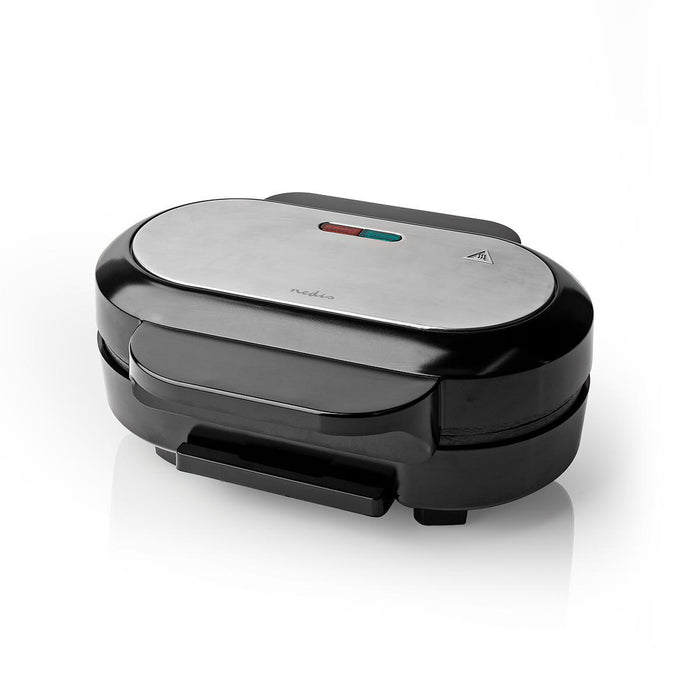 Nedis Hamburger Maker - 1000 W, 23.5 x 10.5 cm, Automatic temperature control, Automatic temperature control - Metal / Plastic