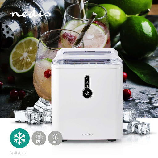 Nedis Ice Cube Maker - Ice output 12 kg - Capacity 1.6 L - White, 