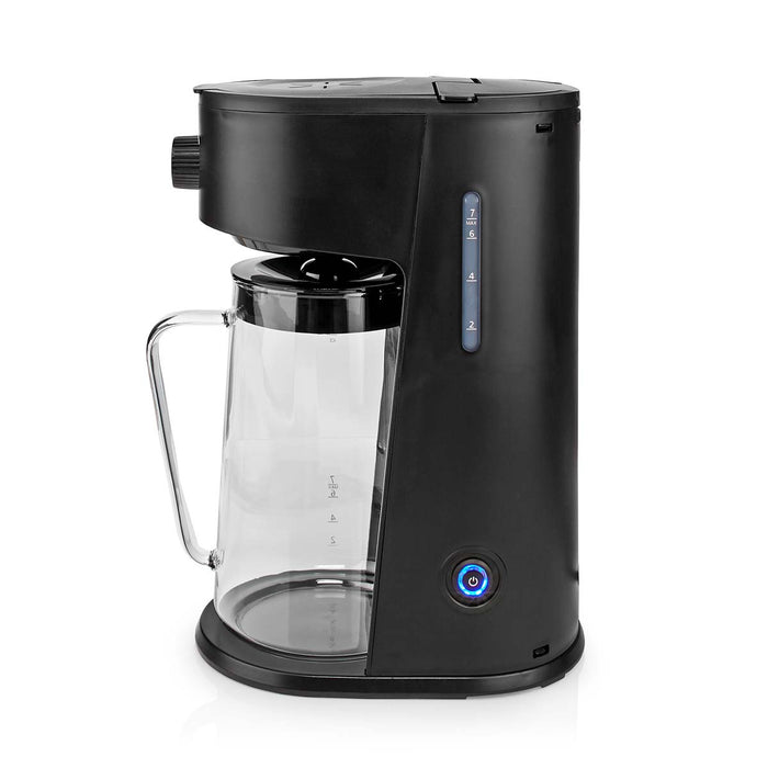 Nedis Coffee Maker - Ice Coffee / Ice Tea, 2.5 l, 6 Cups, 6 Cups - Black