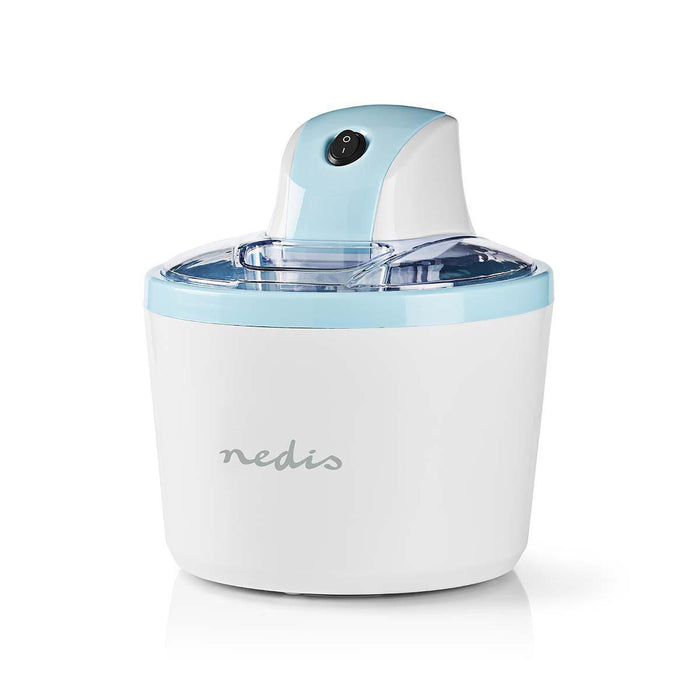 Nedis Ice Cream Maker - 1.2 l - Blue / White - Aluminium / Plastic, 