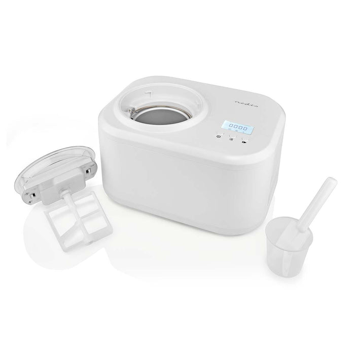 Nedis Ice Cream Maker - 1.0 l - White - Plastic, 