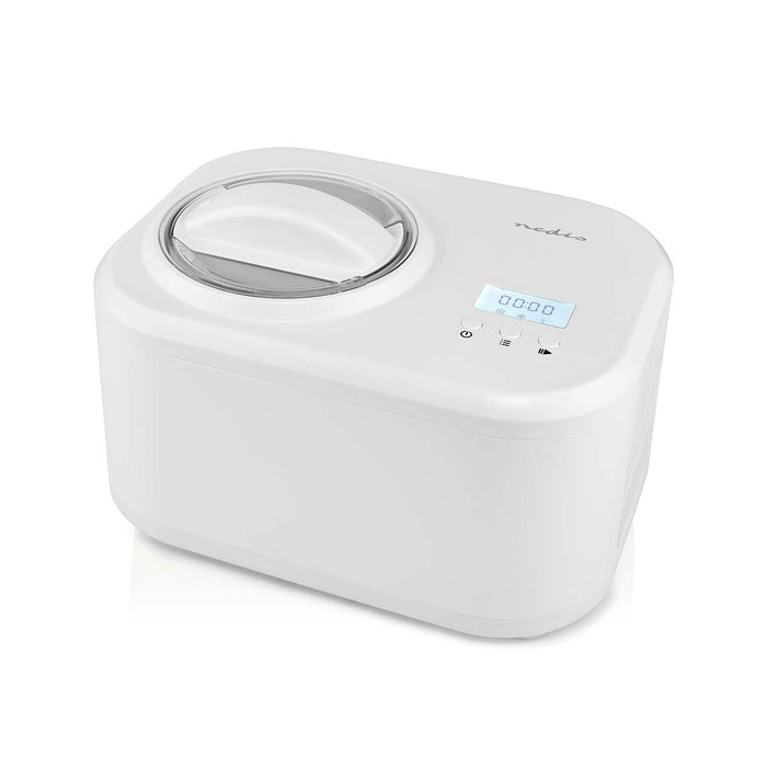 Nedis Ice Cream Maker - 1.0 l - White - Plastic, 