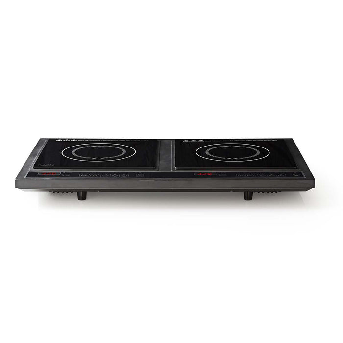 Nedis Induction Cooker - Cooking zones: 2, 3400 W, Overheating protection, Child lock - LCD display