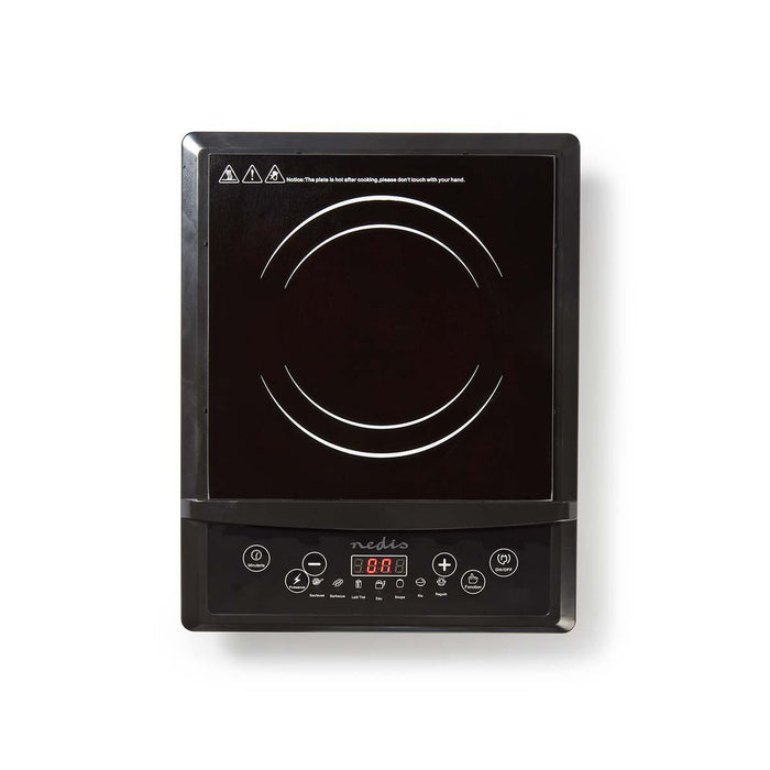 Nedis Induction Cooker - Cooking zones: 1, 2000 W, Overheating protection, Child lock - LCD display