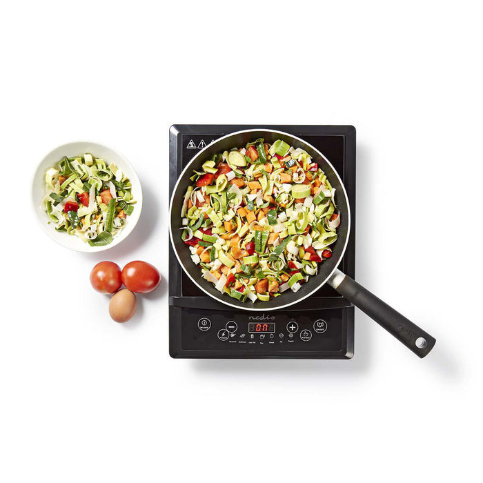 Nedis Induction Cooker - Cooking zones: 1, 2000 W, Overheating protection, Child lock - LCD display