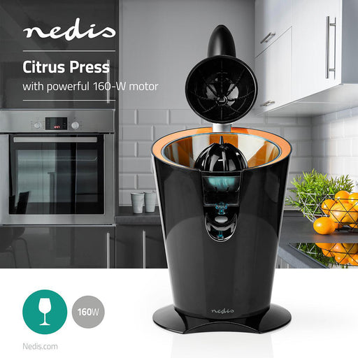 Nedis Citrus Press - 160 W - Black / Orange, 