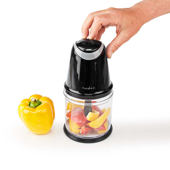 Nedis Food Choppers - 260 W, 0.5 l, Plastic, 2-Speed Setting - Black