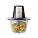 Nedis Food Choppers - 500 W, 1 l, Glass, 1-Speed Setting - Black / Silver