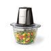 Nedis Food Choppers - 500 W, 1 l, Glass, 1-Speed Setting - Black / Silver