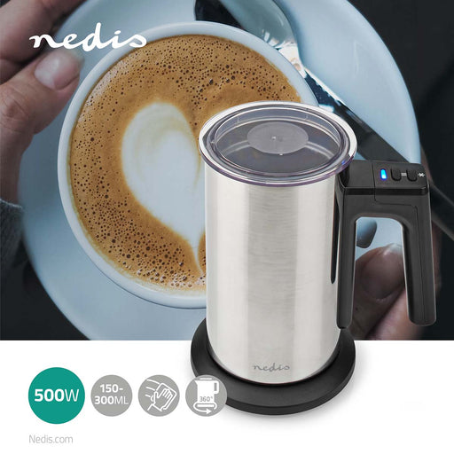 Nedis Milk Frother - 0.15 l, Concealed heating element, 500 W, 500 W - 1-Speed