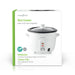 Nedis Rice Cooker - 0.6 l, 300 W, Aluminum Steamer, Removable bowl - Auto shut-off