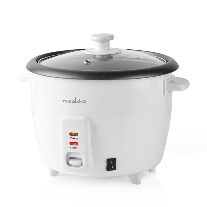 Nedis Rice Cooker - 1.5 l, 500 W, Aluminum Steamer, Removable bowl - Auto shut-off