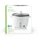 Nedis Rice Cooker - 1.5 l, 500 W, Aluminum Steamer, Removable bowl - Auto shut-off