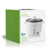 Nedis Rice Cooker - 1.5 l, 500 W, Aluminum Steamer, Removable bowl - Auto shut-off