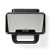 Nedis Sandwich Maker - 900 W, 26.8 x 14.5 cm, Automatic temperature control, Automatic temperature control - Aluminium / Plastic