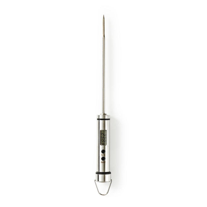 Nedis Meat Thermometer - LCD Display - 0 - 200 °C - Silver, 