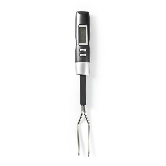 Nedis Meat Thermometer - Temperature settings, LCD Display, 0 - 110 °C, 0 - 110 °C - Black / Silver