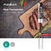 Nedis Meat Thermometer - Temperature settings, LCD Display, 0 - 110 °C, 0 - 110 °C - Black / Silver