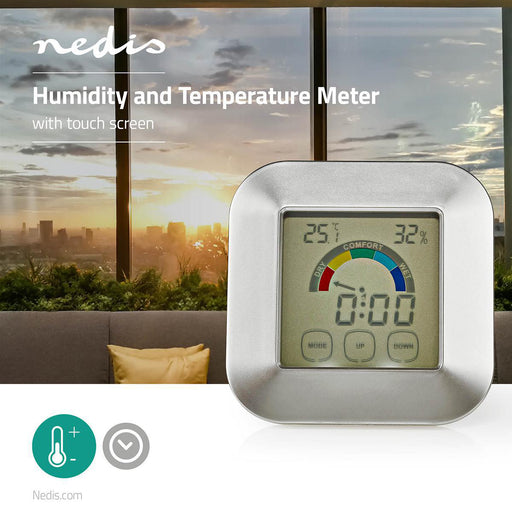 Nedis Kitchen Thermometer - Silver / White - Plastic - Digital display, 