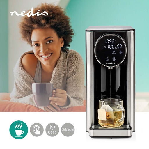 Nedis Hot Water Dispenser - 2600 W - 2,7 l - Aluminium / Black, 