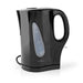 Nedis Electric Kettle - 1.7 l, Plastic, Black, Strix® controller - Boil-dry protection