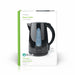 Nedis Electric Kettle - 1.7 l, Plastic, Black, Strix® controller - Boil-dry protection