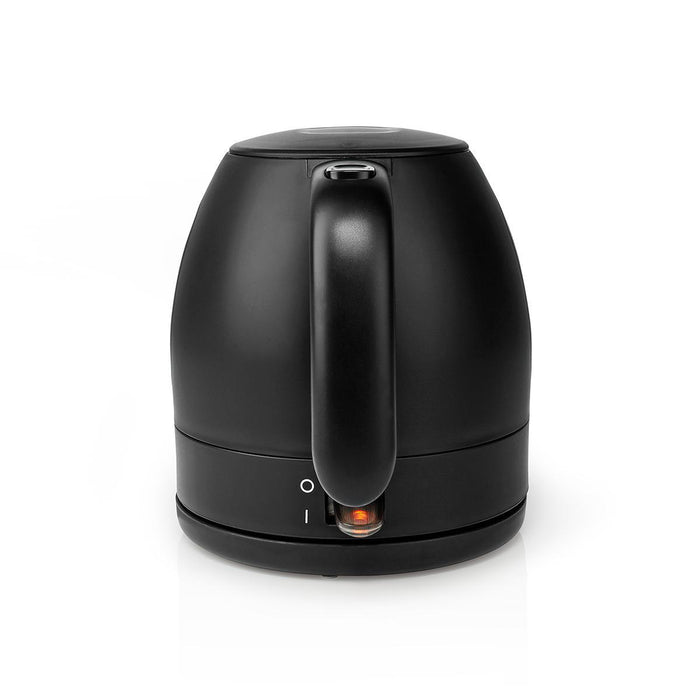 Nedis Electric Kettle - 1.0 l, Plastic, Black, Strix® controller - Boil-dry protection