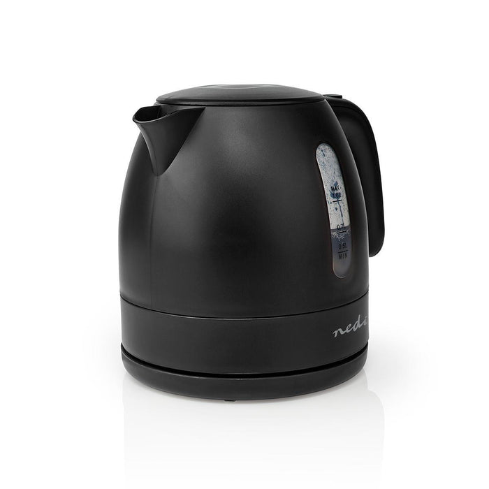 Nedis Electric Kettle - 1.0 l, Plastic, Black, Strix® controller - Boil-dry protection