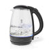 Nedis Electric Kettle - 1,7 l, Glass, Black, Strix® controller - Boil-dry protection