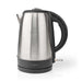 Nedis Electric Kettle - 1.7 l, Stainless Steel, Aluminium / Black, Strix® controller - Boil-dry protection