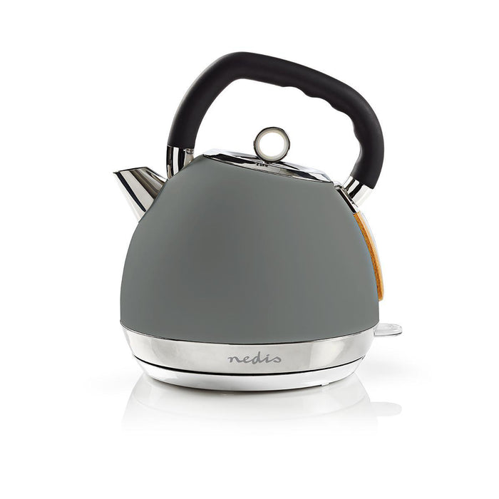 Nedis Electric Kettle - 1.8 l, Soft-Touch, White, Strix® controller - Boil-dry protection