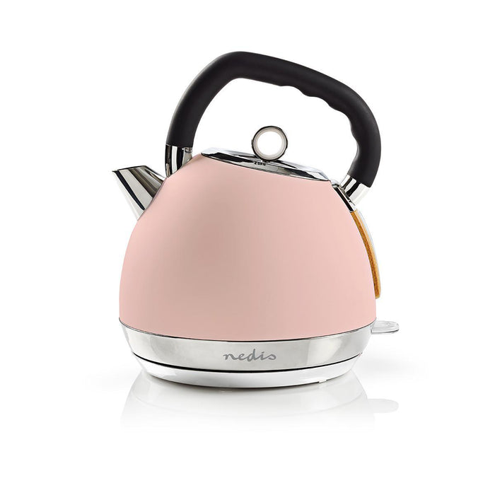 Nedis Electric Kettle - 1.8 l, Soft-Touch, White, Strix® controller - Boil-dry protection