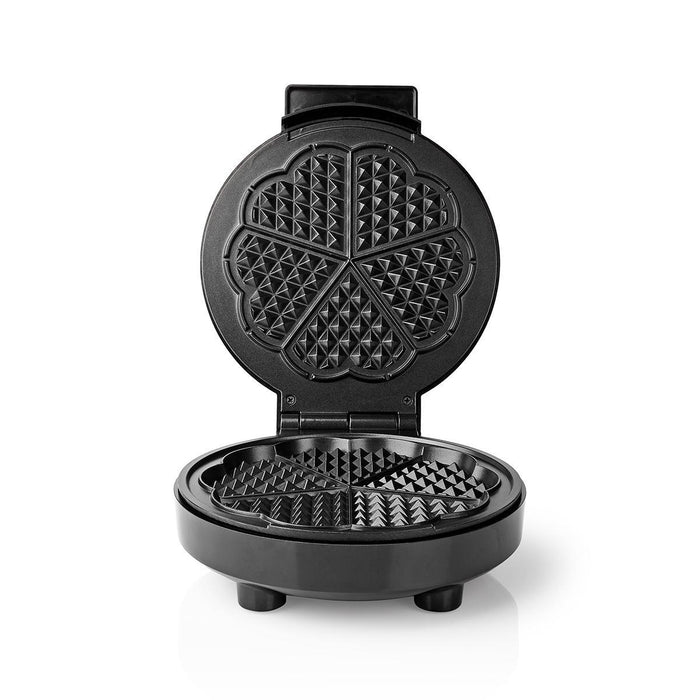 Nedis Waffle Plate - 19 cm - 1000 W - Black, 