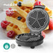 Nedis Waffle Plate - 19 cm - 1000 W - Black, 