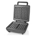 Nedis Waffle Maker - Belgian waffles, 22 x 12.5 cm, 1200 W, Automatic temperature control - ABS / Aluminium