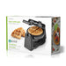 Nedis Waffle Maker - Belgian waffles, 17 cm, 1000 W, Automatic temperature control - ABS / Stainless Steel