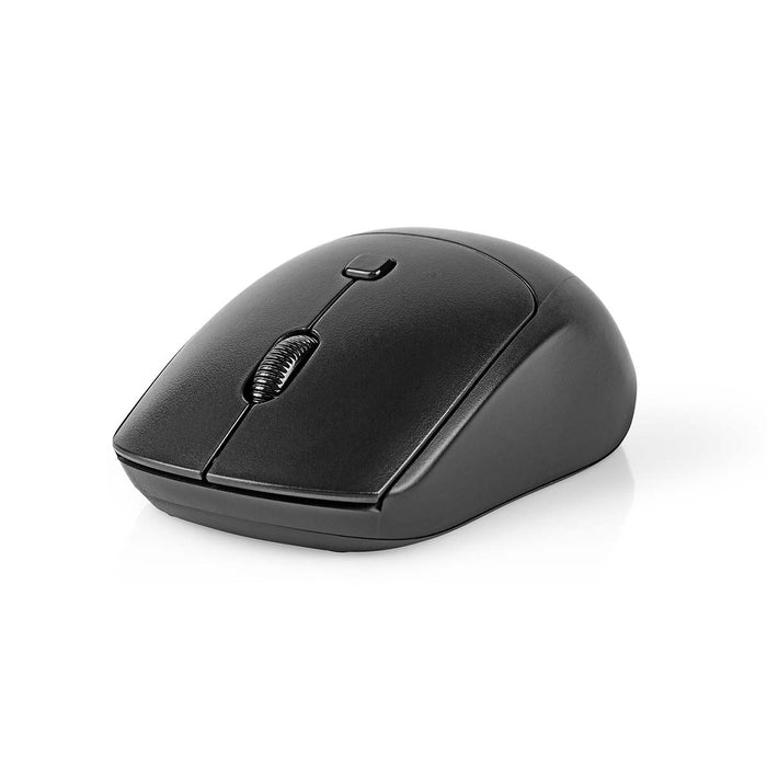 Nedis Mouse and Keyboard Set - Wireless, Mouse and keyboard connection: USB, 800 / 1200 / 1600 dpi, AZERTY - FR Layout