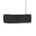 Nedis Wired Keyboard - Wired, Multimedia, US International, US Layout - Numeric keypad