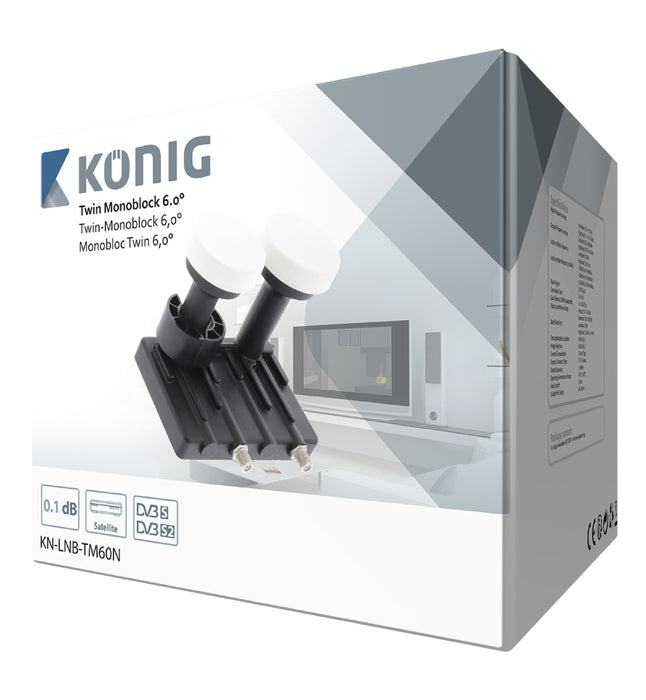 KÃ¶nig LNB Twin Monoblock 6.0° 1.1 dB