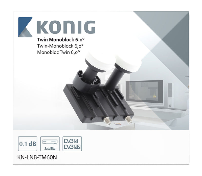 KÃ¶nig LNB Twin Monoblock 6.0° 1.1 dB