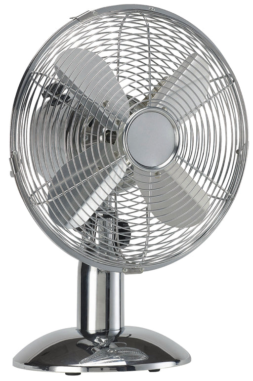 HQ Table Fan 12" 35 W Chrome Silver