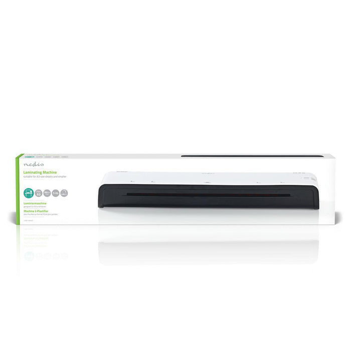 Nedis Laminator - Hot & Cold, A3, 300 mm/min, Mains Powered - White