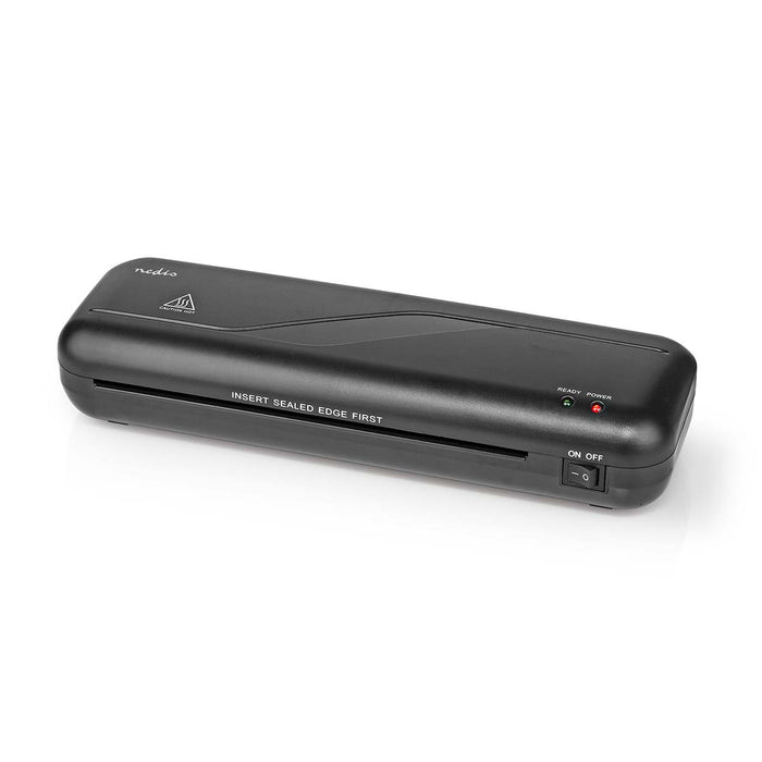 Nedis Laminator - Hot, A4, 230 mm/min, Mains Powered - Black